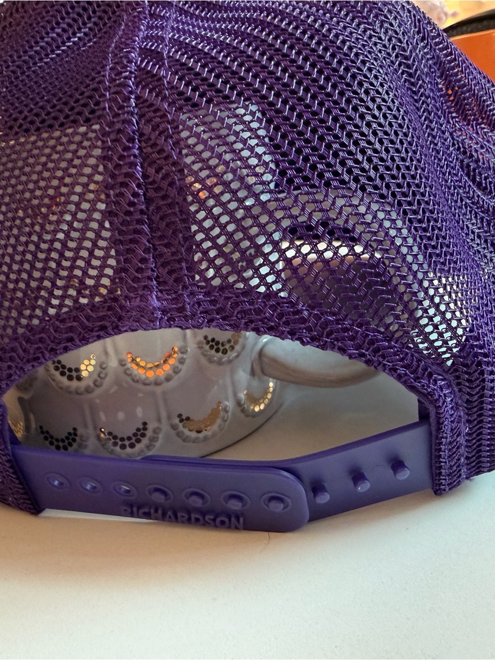 Richardson Purple 'Sleep When You're Dead' Trucker Hat - Picture 3 of 5